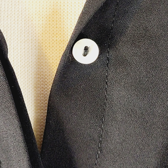 H&M Long Sleeve Blouse Top Button Down Size 2 - Picture 3 of 8